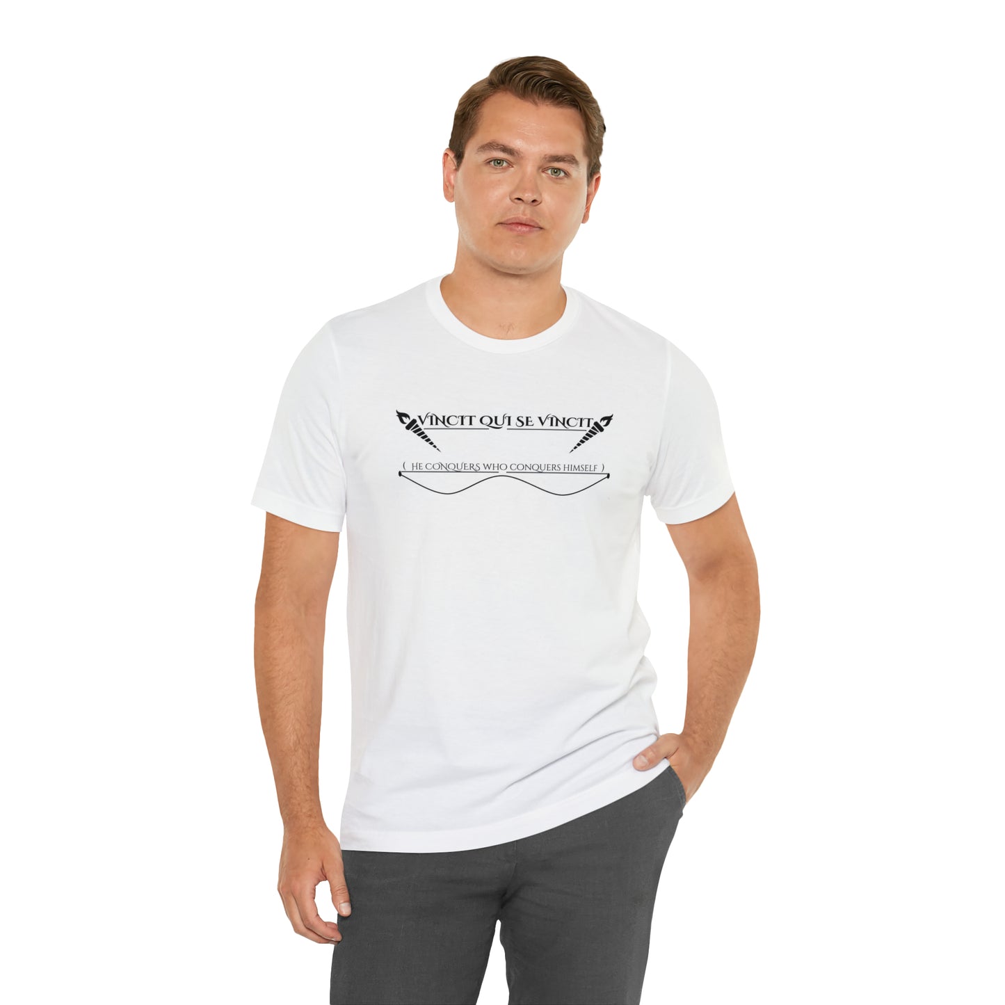 He Who Conquers  -  Unisex Jersey Short Sleeve Tee